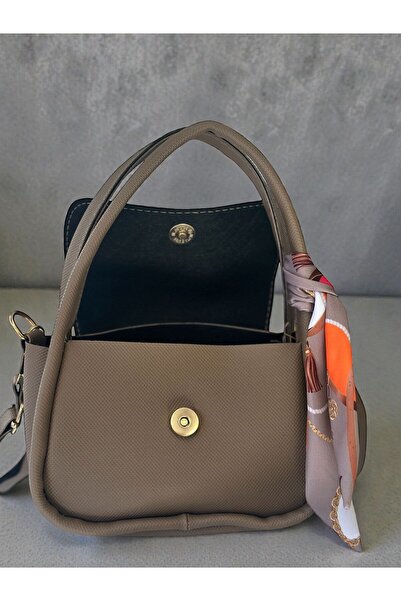 KÜRK ÇANTA FULARLI ÇANTA