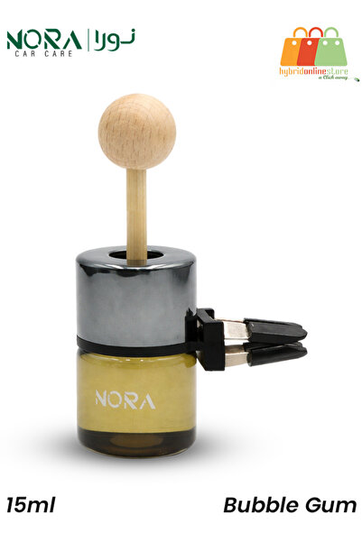 Nora Car Vent Air Freshener Bubble Gum 15ml Natural Essential Oil Wooden Diff...