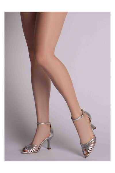 The 5th Element Selena Silver genuine leather bridal sandals