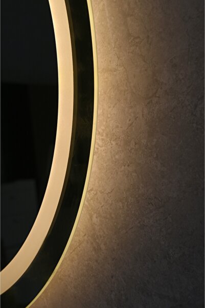 Fresh Colour Oglinda baie cu led si dezaburire rotunda, BALTIK, diametru 60 cm, buton touch, fara rama