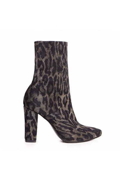 The 5th Element Women's Boots Natural Leather Gray Stretch Boots