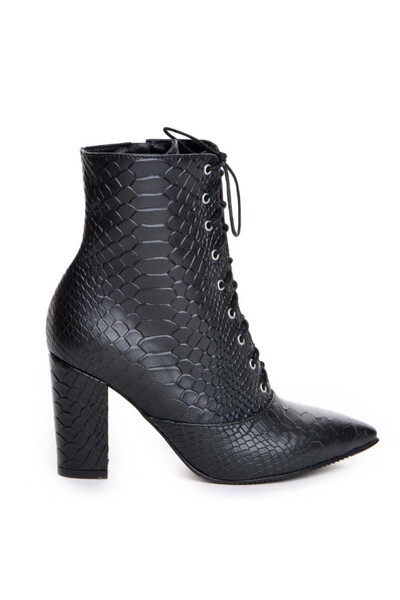 The 5th Element Ghete dama Lace-Up Negru Piele Naturala