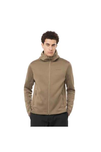 Salomon OUTLINE WARM Erkek Kapüşonlu Polar SHITAKE LC2293400