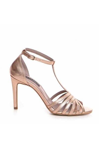 The 5th Element Selena Gold genuine leather bridal sandals