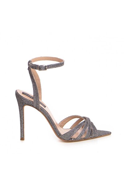 The 5th Element Women's sandals made of natural leather, Grey Ana