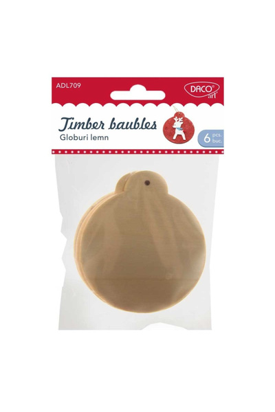 daço Accesorii craft - AD709 globuri de lemn