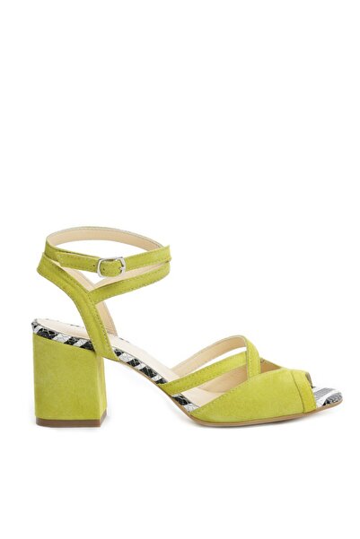The 5th Element Women's Sandals Belle Green Lime Natural Leather