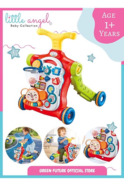 LITTLE ANGEL – Learning Baby Walker with Ride-On & Push Walker 5 in 1