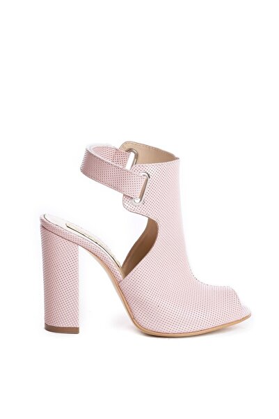 The 5th Element Sandale piele toc gros Single Strap Light Rose