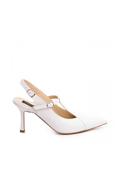 The 5th Element White genuine leather stiletto shoes Donna