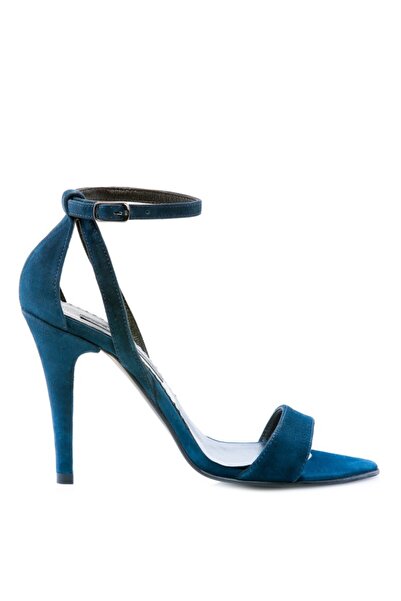 The 5th Element Sandale dama piele naturala Simple Bleumarin