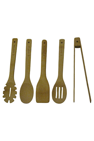 CROFTON Crofton 5-piece kitchen utensil set, bamboo, natural