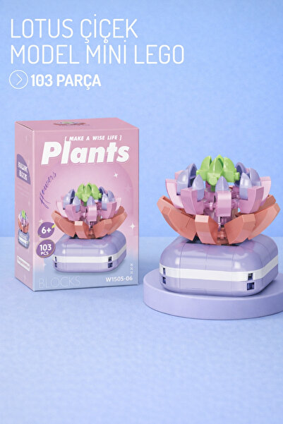 Nandy Home Lotus Çiçek Model Karakter Figürü 3D Yapı Oyuncakları