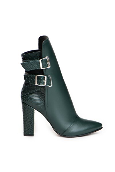 The 5th Element Women's Boots Natural Leather Green Rock the City