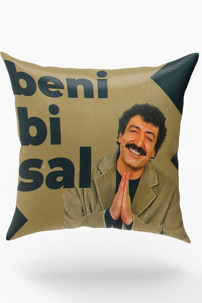 Karkan Tekstil Beni Bir Sal Yazı Printed Decorative Pillow