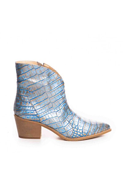 The 5th Element Women's Boots Natural Leather Blue Bronx