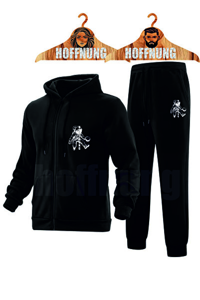 HOFFNUNG Men's Casual Tracksuit Set Astronauty with a Ball Outdoor Spring/Sum...