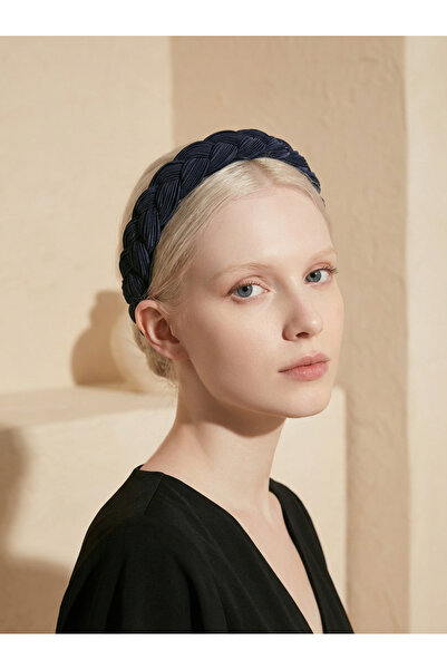 MegssStore Μπλε ναυτικό πλεκτό κορδόνι με πιέτες