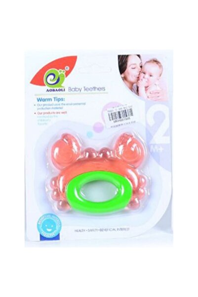 Krista Teething Toy Crab Red with Light Green Mouth