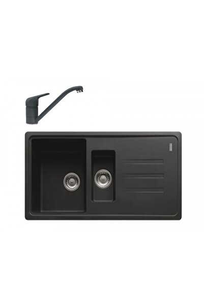 Franke PACHET Πακέτο νεροχύτη Fragranite BSG 651-97 + Βρύση Novara Plus μαύρη...