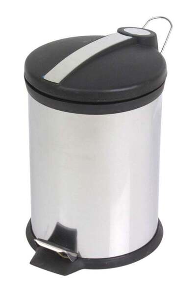 LC Stainless Steel Pedal Trash Bin – Durable Round Waste Bin with Soft Close ...