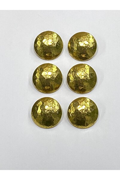 karantuhafiye Coat Button / Metal Button / Antique Gold / 2.8 cm / Set of 6 /...