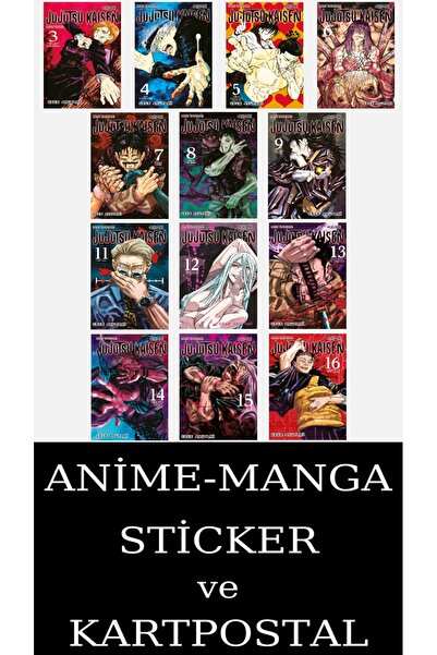 Gerekli Şeyler Yayıncılık Jujutsu Kaisen 3-4-5-6-7-8-9-11-12-13-14-15-16 Mang...