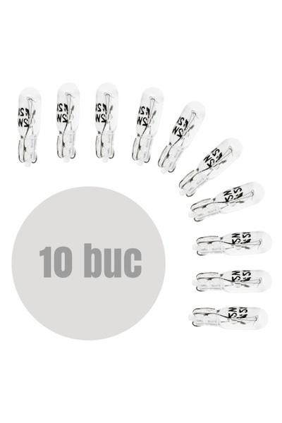 CarGuard Bec pentru bord T5 12V 2W - set de 10 -