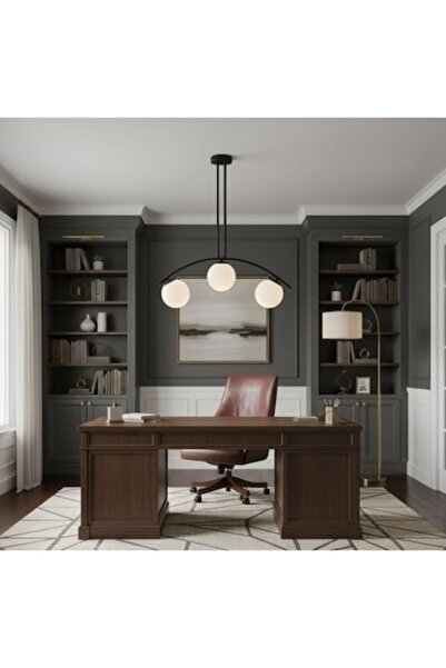 LEDZONE Led Zone Pendant Lamp, 3 E27 Sockets, Black