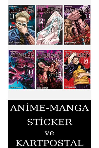 Gerekli Şeyler Yayıncılık Jujutsu Kaisen 11-12-13-14-15-16 Manga Seti (6 KİTA...