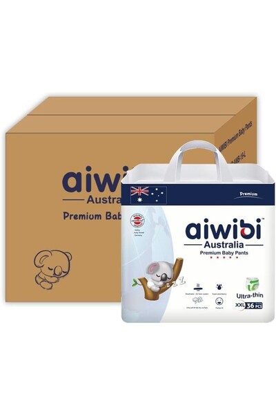 Aiwibi Premium Baby Pants-Size 6 XXL 15-21kg 36pcs-Pack Of 4