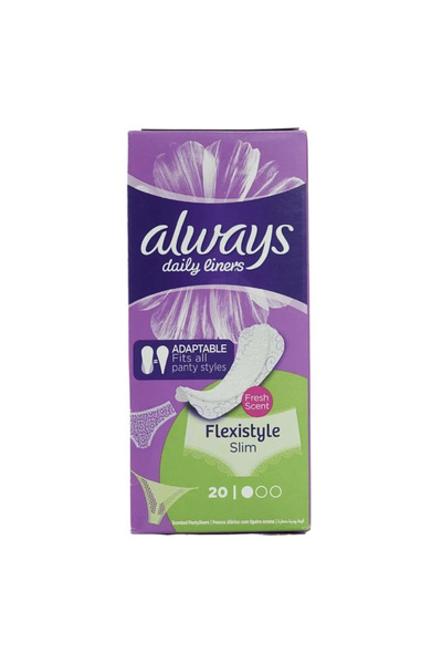 Always Daily Liners, Flexistyle Slim Scented Pantyliners- 20pcs
