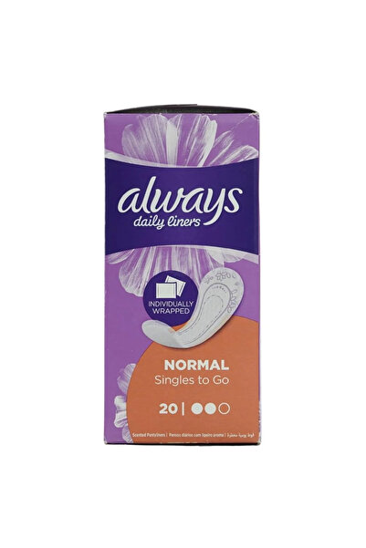 Always Daily Liners Individually Wrapped Normal Scented Pantyliners- 20pcs