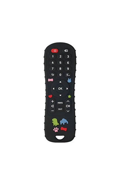 sallma Toy Remote Control for Teething, Black, 6 Months+