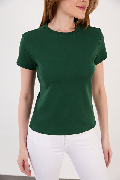 ZAZZONİ Short Sleeve Basic Bluz