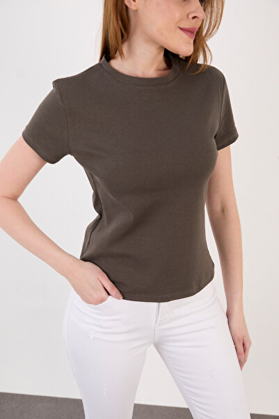 ZAZZONİ Short Sleeve Basic Bluz