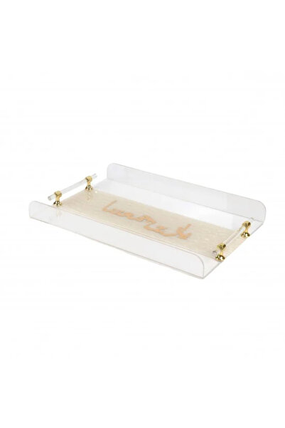 Generic Transparent Acrylic Serving Tray - How Beautiful Our Gathering Is