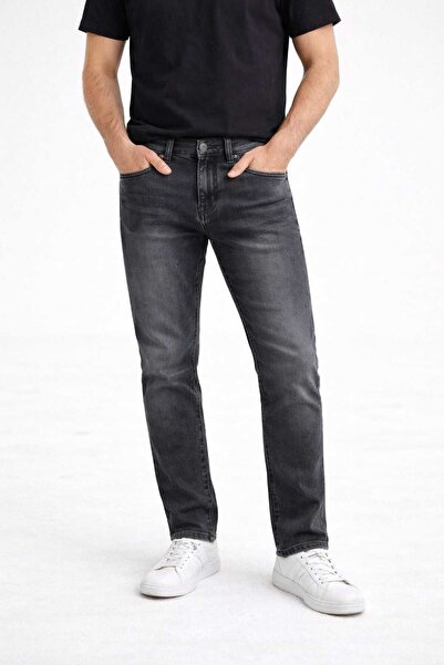 Malkan Men's Ful Stretch Fabric Jeans Smoked