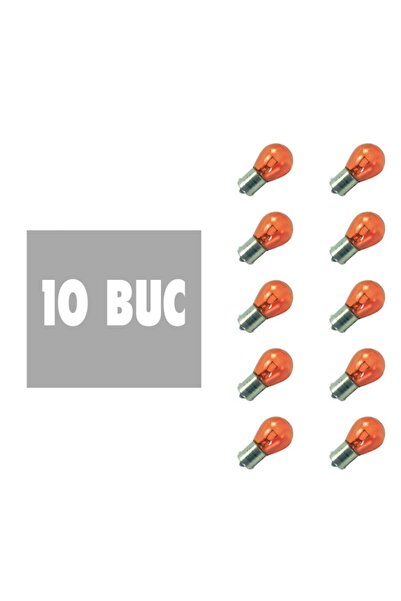 CarGuard Bec auto Portocaliu PY21W- BAU15s 12V 21W - set de 10 -