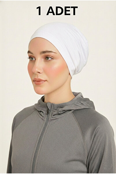 Ramellia White Tube Bonnet – Comfortable and Non-Slip Design, Shawl Bonnet, H...