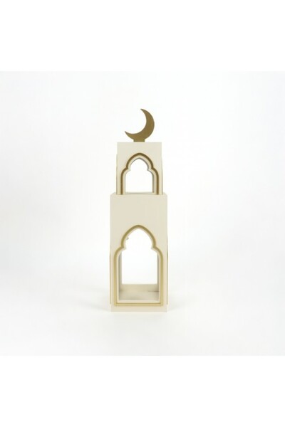 AZAF زينة خشبية رمضانية مزخرفة