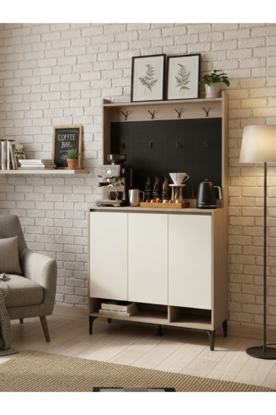DEC15 Modern buffet with a stylish and practical design, including a hanging ...