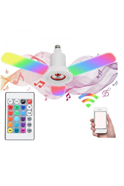 OEM 36W RGB LED lamp with Bluetooth speaker, music sensor and remote control