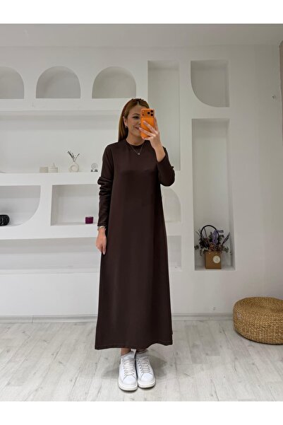 İrka Moda Modal Uzun Kollu Elbise