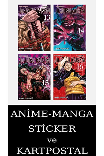 Gerekli Şeyler Yayıncılık Jujutsu Kaisen 13-14-15-16 Manga Seti (4 KİTAP) / A...