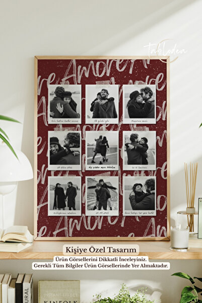 tablodea Tablou de amintiri cu design special și fotografie pentru iubit, cad...