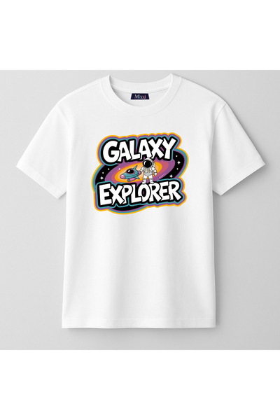 mixxi fashion Galaxy Explorer Astronaut Galaxy Explorer Space Printed Short S...