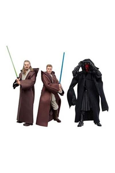 Hasbro Star Wars Episode I Black Series Action Figure 3-Pack Qui-Gon Jinn, Da...