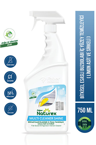 Naturex Bitkisel Esaslı Buzdolabı İçi İç Yüzey Temizleyici Sprey 750 Ml.