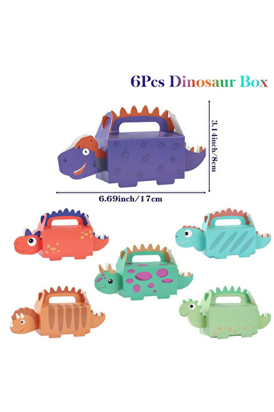 Choice علبة من 6 قطع من مفارش المائدة التي تستخدم لمرة واحدة بتصميم ديناصورات...